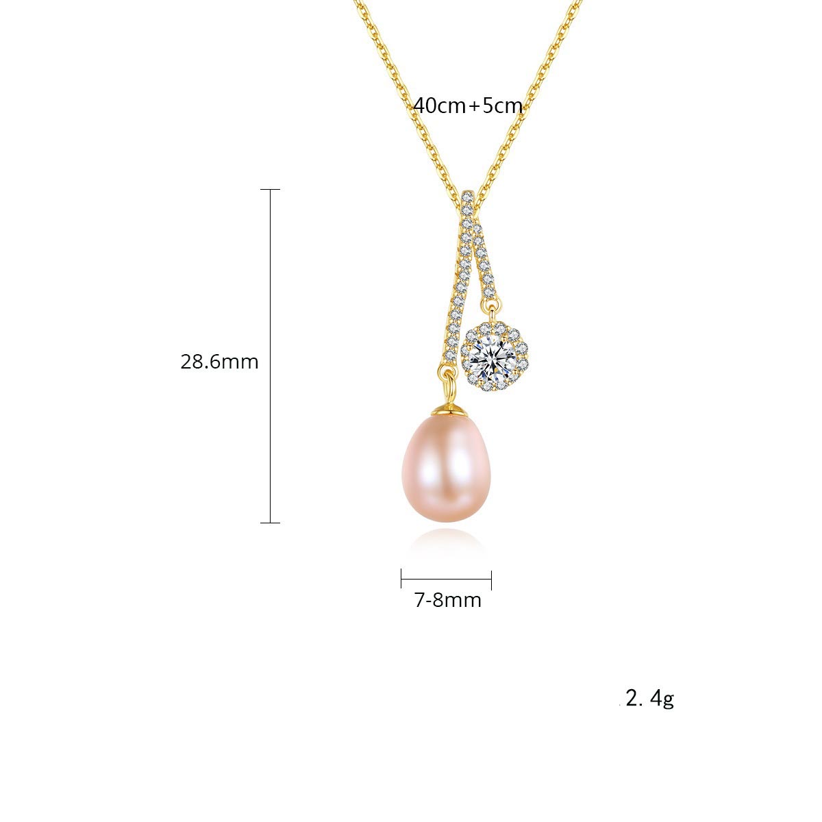 Personalisierte Kette mit perlenanhänger