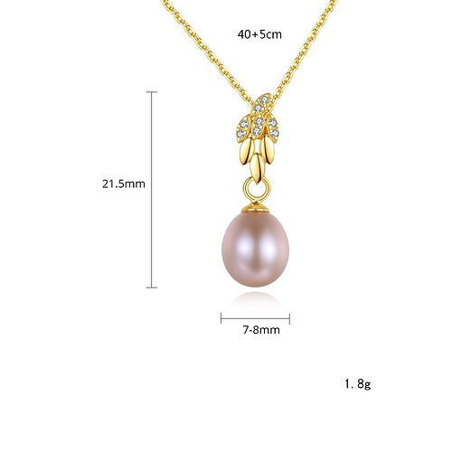 Personalisierte Kette mit Perlenanhänger