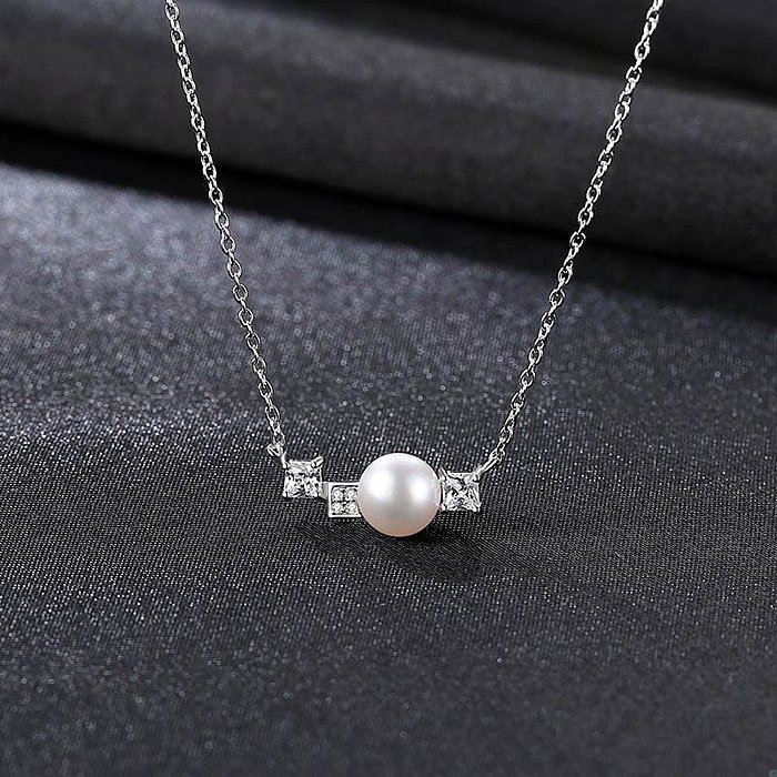 Choker kette mit Perle und Zirkonia