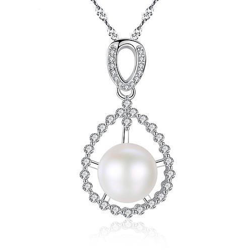 Damen Silber mit Süßwasserperlen
