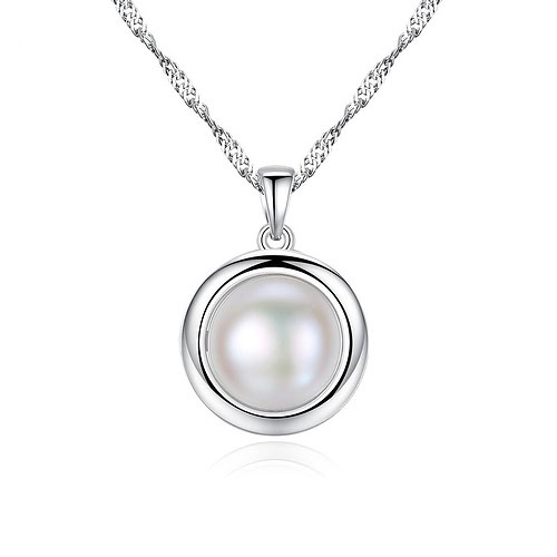 Damen Silber mit Süßwasserperlen