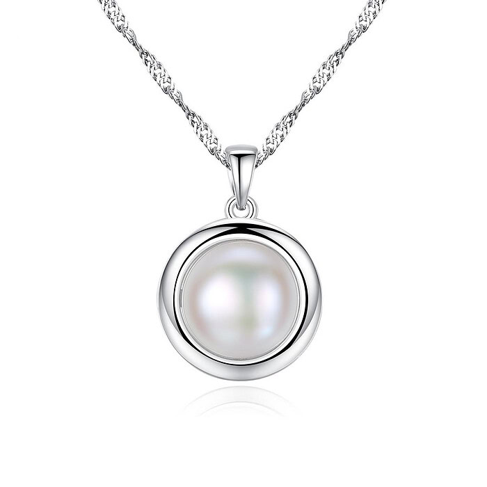 Damen Silber mit Süßwasserperlen
