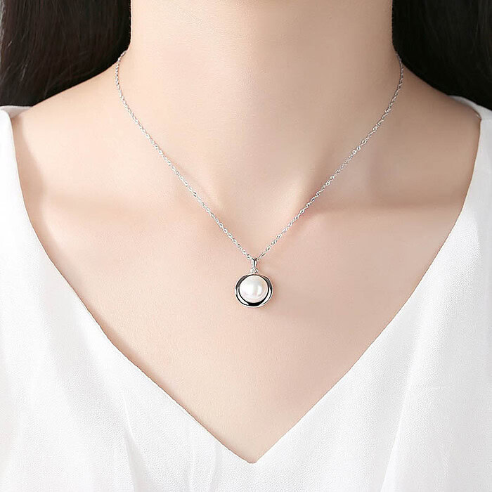 Damen Silber mit Süßwasserperlen