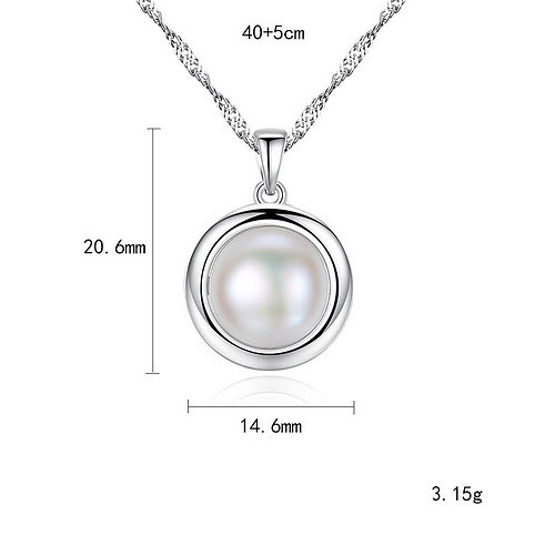 Damen Silber mit Süßwasserperlen