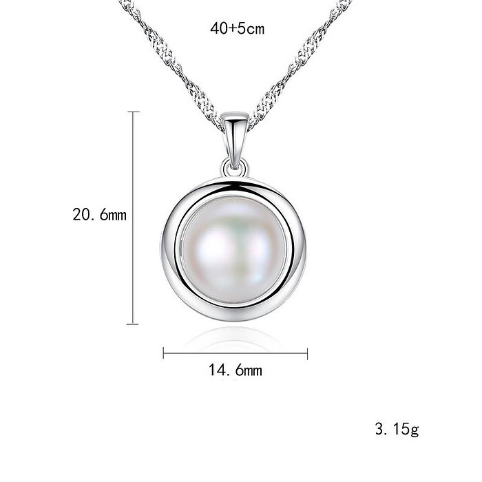 Damen Silber mit Süßwasserperlen