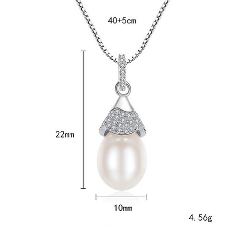 Süßwasser Perlen Kette damen 925 Silber