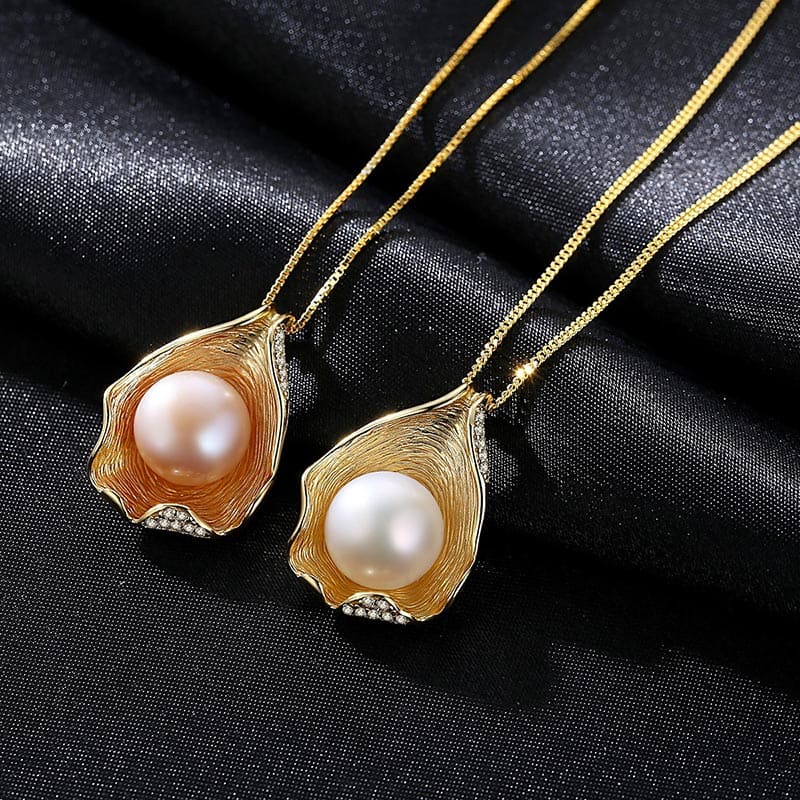 Damen Kette mit Perlenanhänger