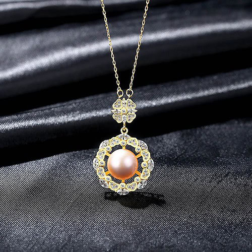 Vintage Kette mit Perlenanhänger