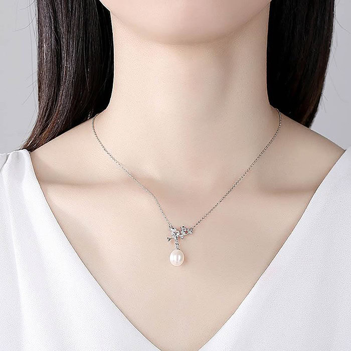 Süßwasser Perlen Kette Vogel