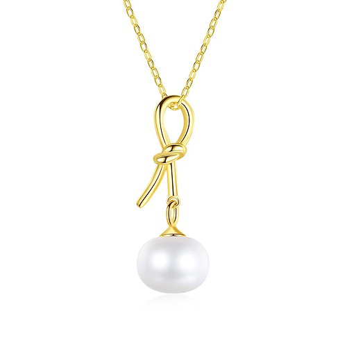 Schlichte Kette mit Perlenanhänger