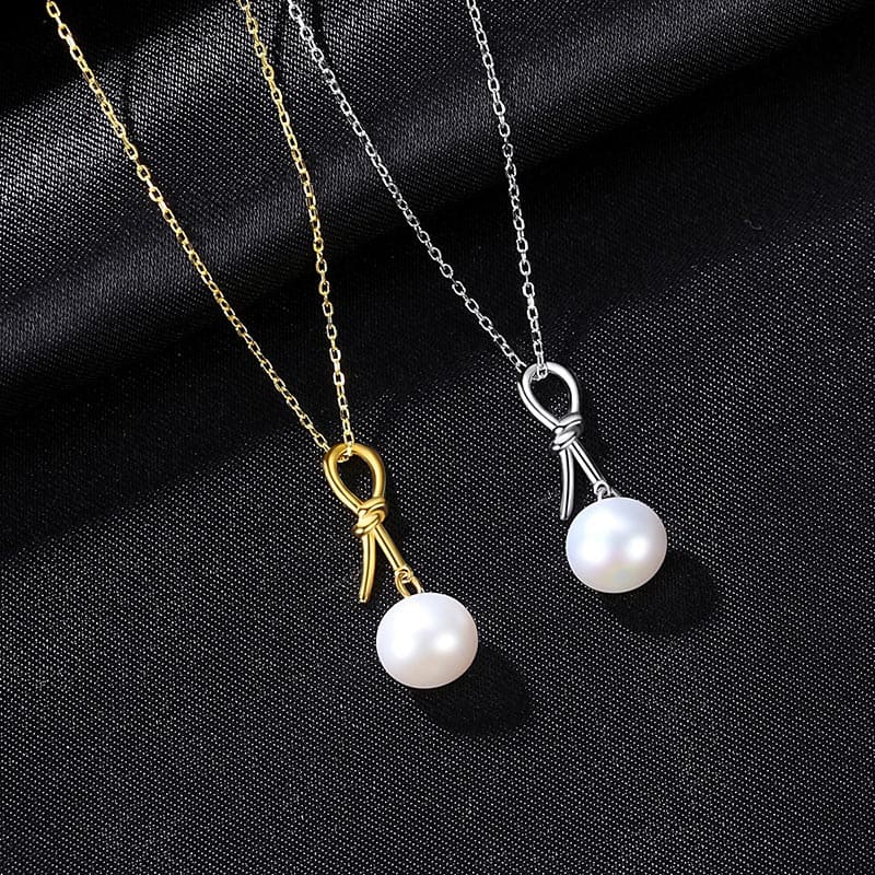 Schlichte Kette mit Perlenanhänger