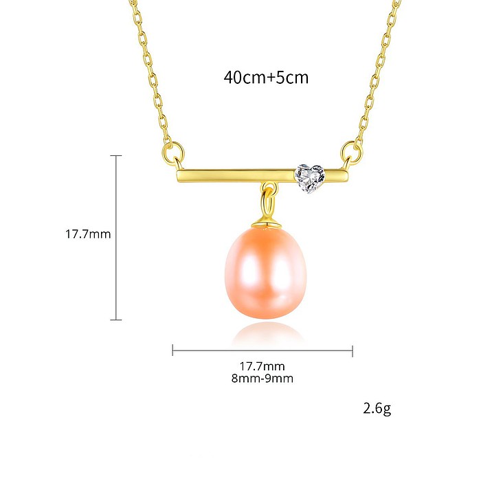 Balance kette mit Perlenanhänger