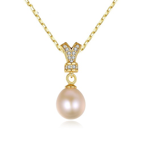 Damen Perlen kette aus 925er Sterling silber