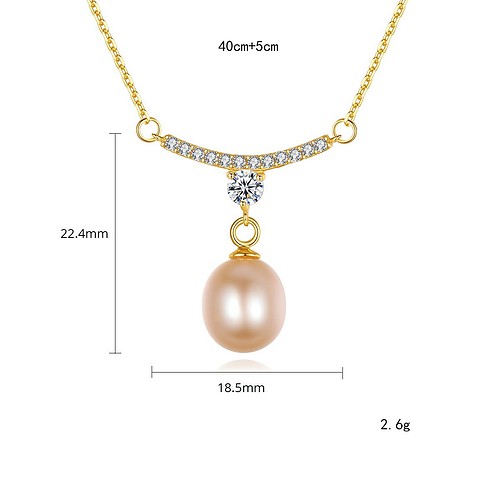 Perlen kette aus 925er Sterling silber