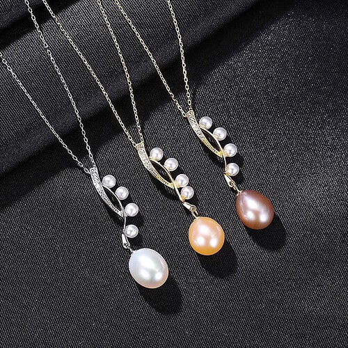 Personalisierte Perlen kette aus 925 Silber
