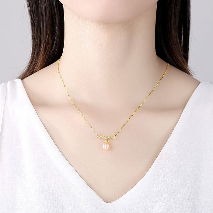 Damen Balance kette mit Perlen