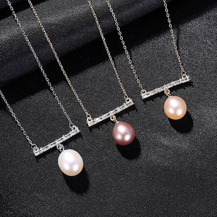 Damen Balance kette mit Perlen