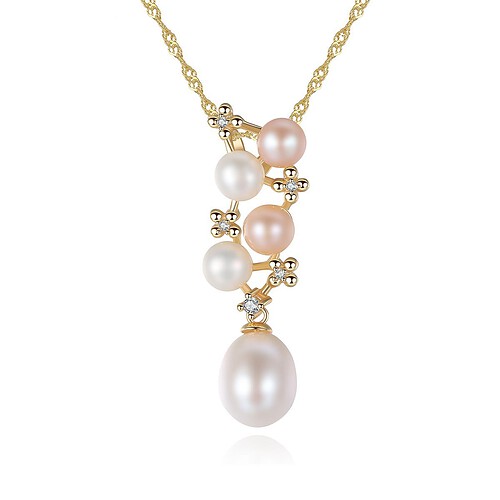 Goldene kette personalisieren mit Perlen