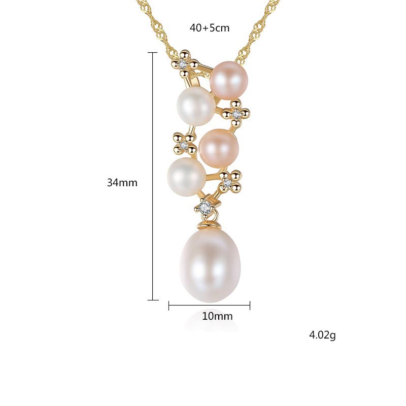 Goldene kette personalisieren mit Perlen