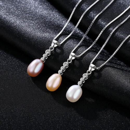 Modeschmuck Kette mit Perlenanhänger