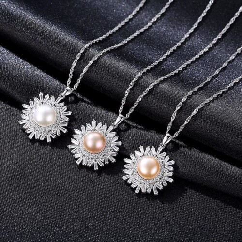 Schneeflocke Kette aus Silber 925