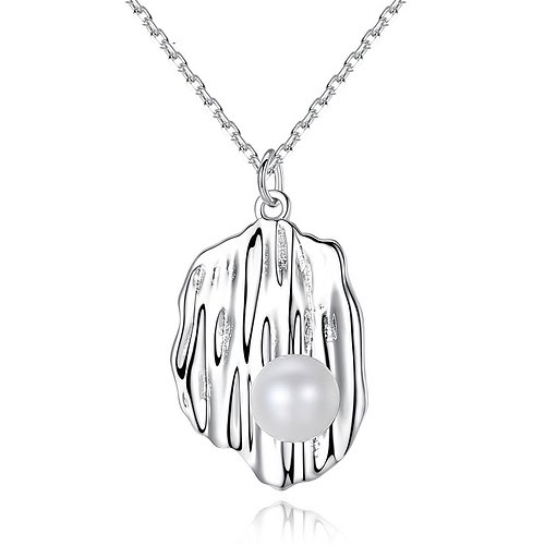 Personalisierte Silber Kette mit Perlen