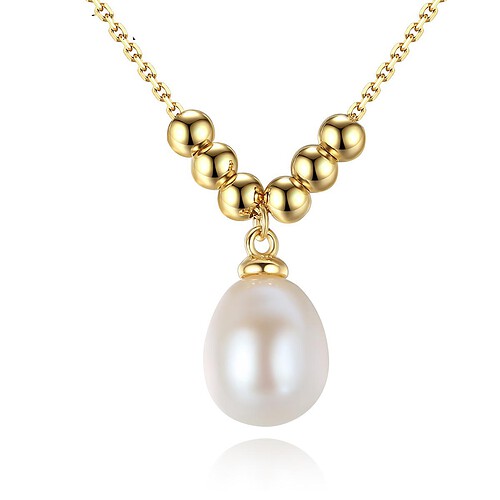 Damen Kette mit Perlenanhänger