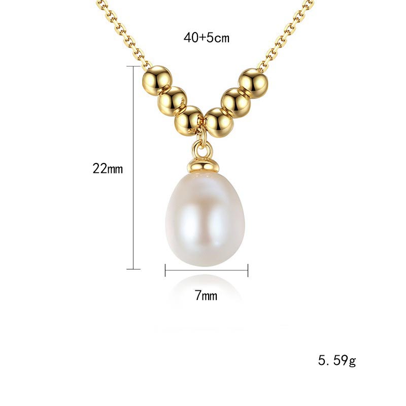 Damen Kette mit Perlenanhänger