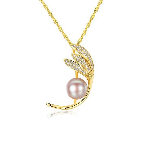 Damen Vergoldet Kette mit Perlen