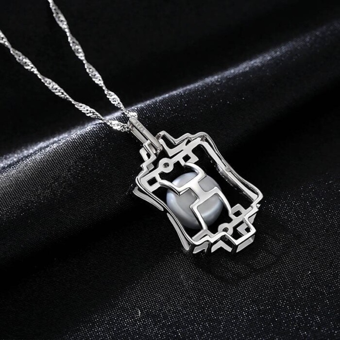 Süßwasser Perlen Kette aus 925 Silber