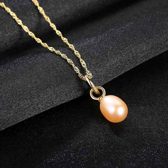Süßwasser Perlen Kette Minimalistisch