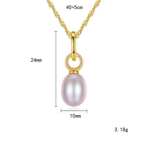 Süßwasser Perlen Kette Minimalistisch