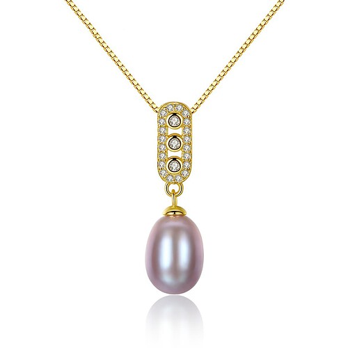 Elegante Kette mit Perlenanhänger