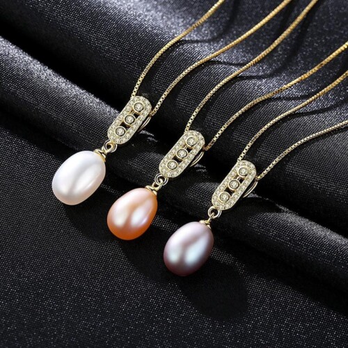 Elegante Kette mit Perlenanhänger