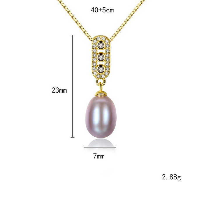 Elegante Kette mit Perlenanhänger