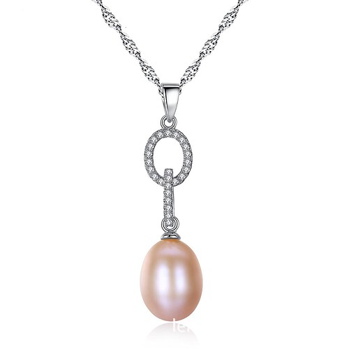 Kette mit Perlen und Zirkonia
