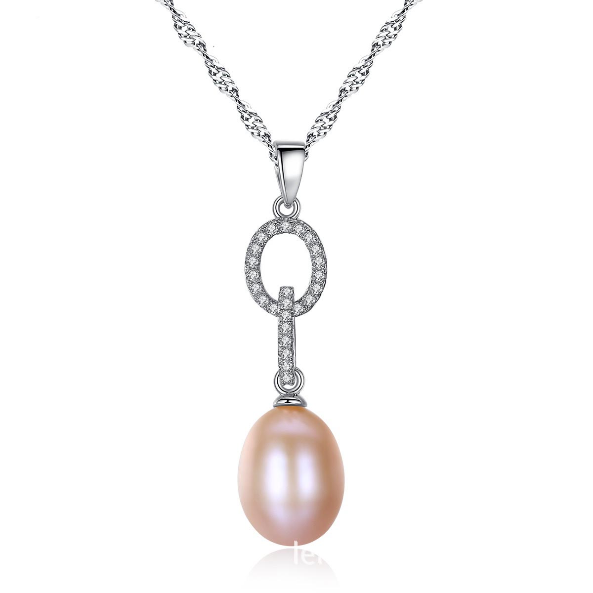 Kette mit Perlen und Zirkonia
