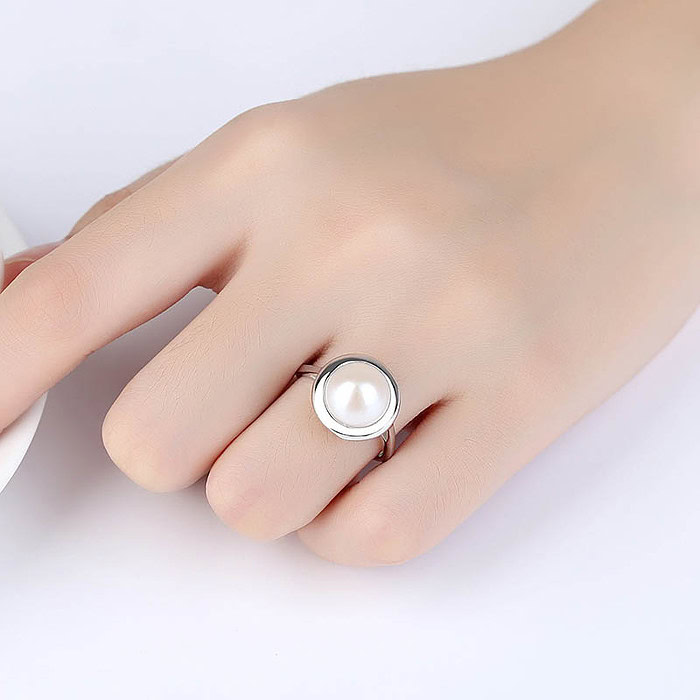 Ring Silber Damen mit Perle