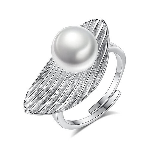 Statement Ring mit Perle