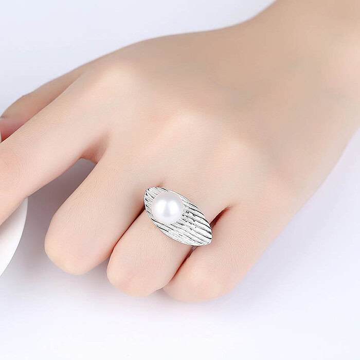 Statement Ring mit Perle