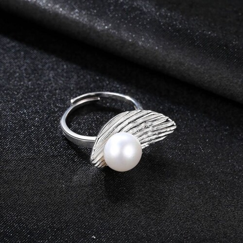 Statement Ring mit Perle