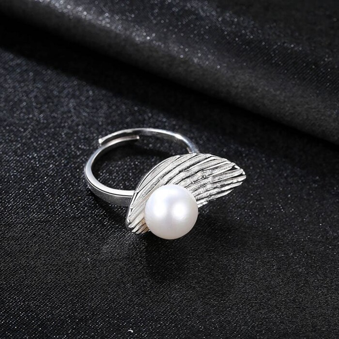 Statement Ring mit Perle