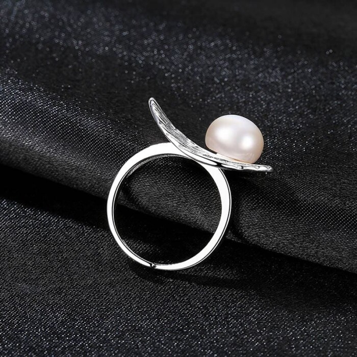 Statement Ring mit Perle