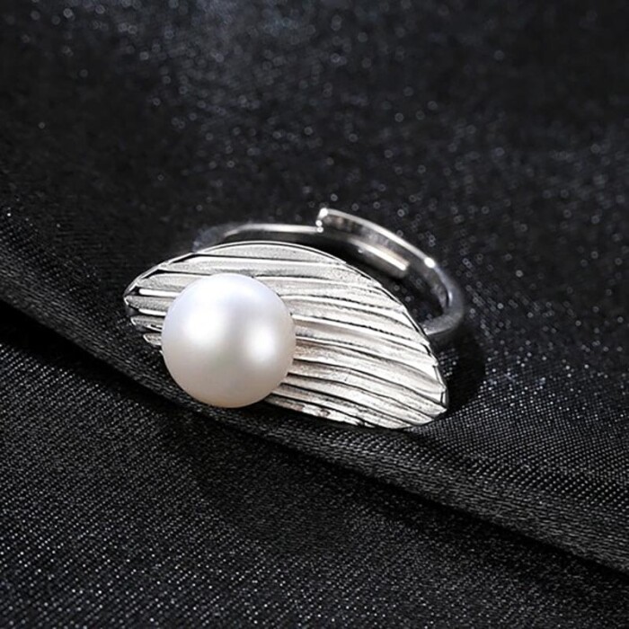 Statement Ring mit Perle