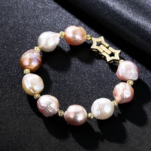 Barock Perlen Armband aus Silber