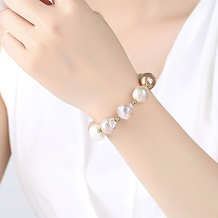 Barock Perlen Armband aus Silber