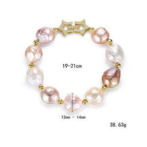 Barock Perlen Armband aus Silber