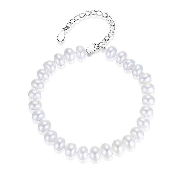 Perlen Armband Silber Damen