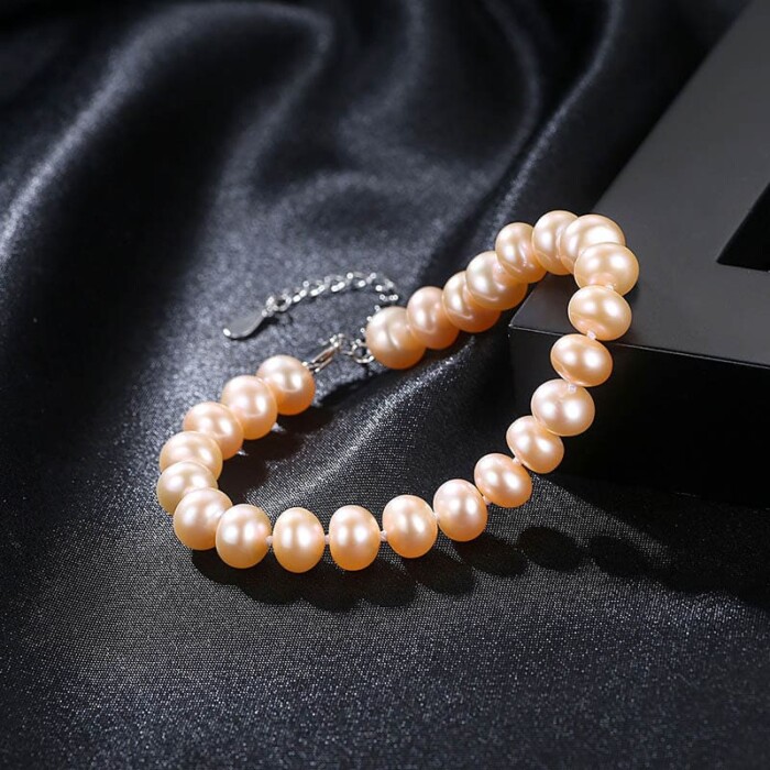 Perlen Armband Silber Damen