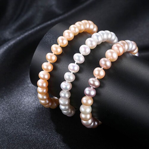 Perlen Armband Silber Damen